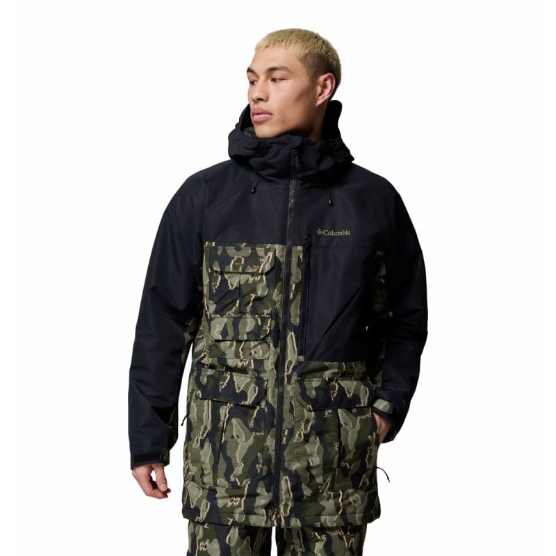 Skijacka med tryck Columbia Coreshot (Greenscape Treebark Print/Black) Herr
