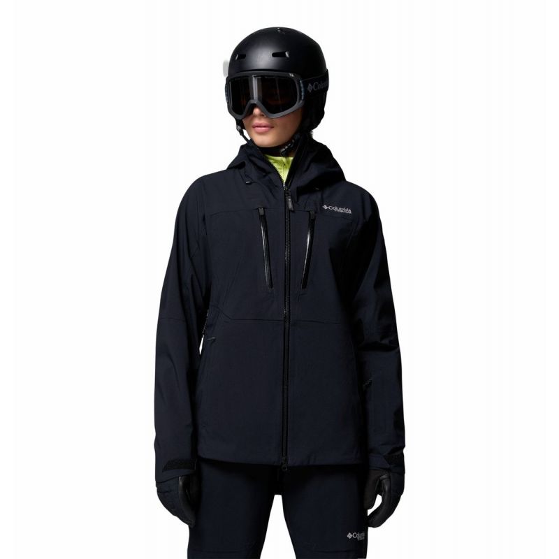 Waterproof Jacket Columbia Platinum Peak II 3L Shell (Black) Women