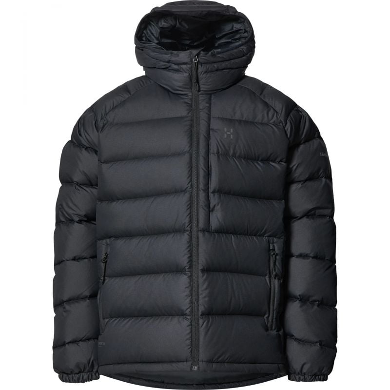 Dunjakke HAGLOFS Rosson Down Hood Mænd (True black)