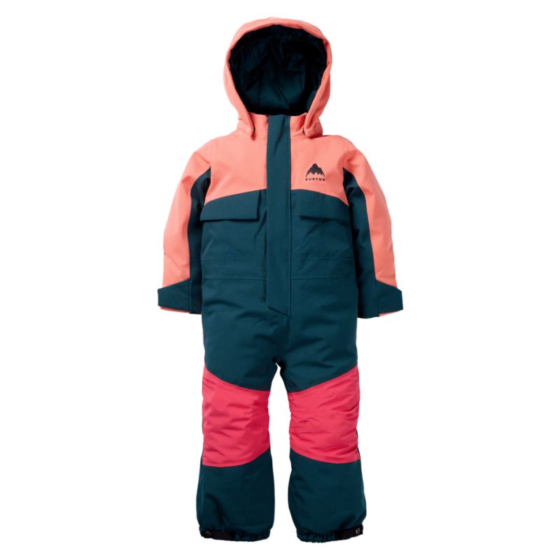 Skidräkt Burton Toddlers' 2L One Piece (Peach Echo/Deep Emerald) Barn