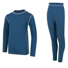 Kids' Pow II Baselayer Set MoonLt Denim children