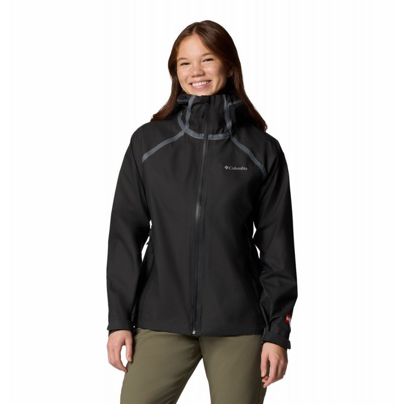 Wasserdichte Jacke Columbia Reign No Shine (Schwarz) Damen