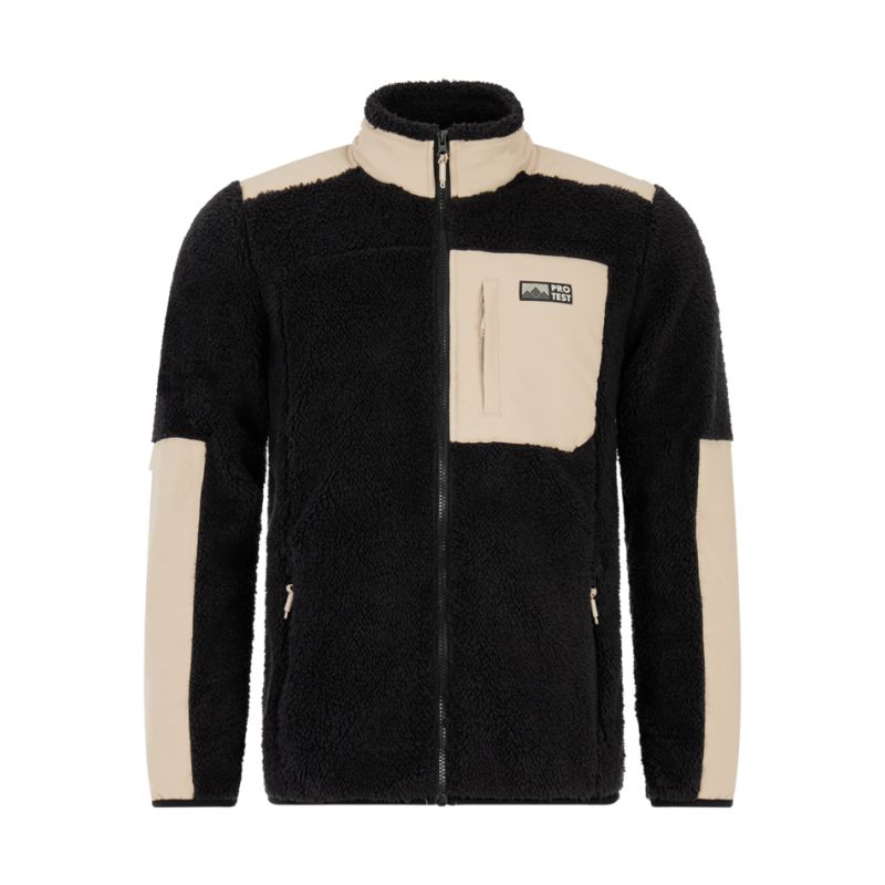 Polaire Protest PRTBleaker outdoor full zip top (True Black) Uomo