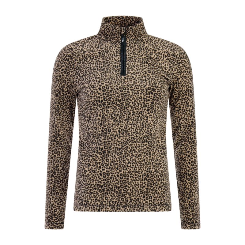 Fleece Protest PRTRefuzzy 1/4 zip active top (True Black) Damen
