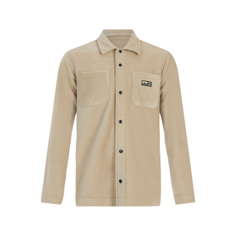 Fleece shirt Protest PRTFinest Outdoor overshirt (BambooBeige) Mannen