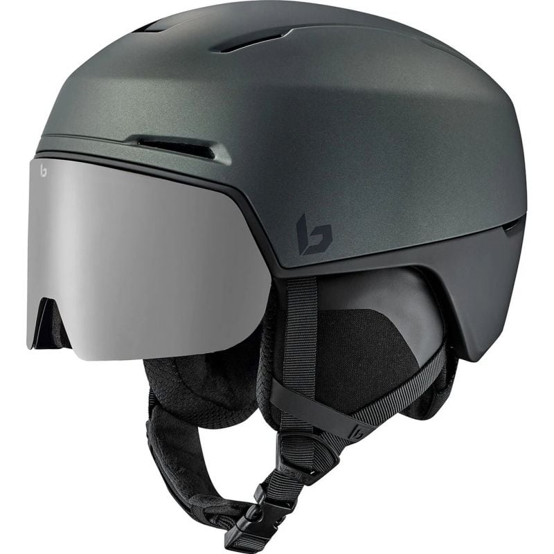 Casco de esquí con visera BOLLE X-FUSION PURE (Forest Black Matte - Brown Gun Cat 2) Unisex