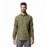 Skien Valley LS Skjorte M-Stone Green
