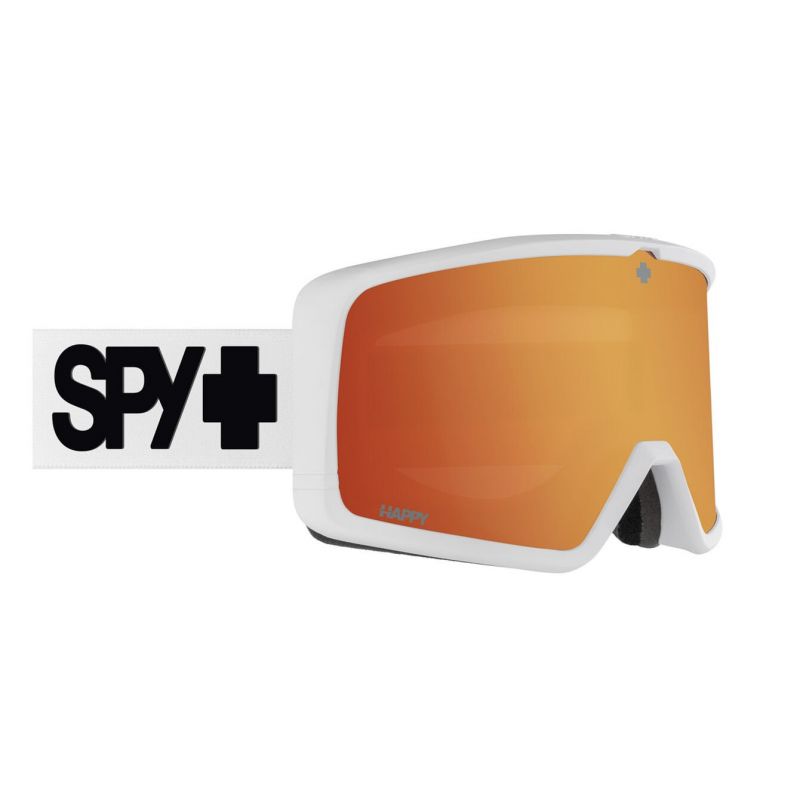 Skibriller SPY MEGALITH (EVERWHITE - HAPPY LL PERSIMMON SILVER MIRROR + HAPPY LL YELLOW)