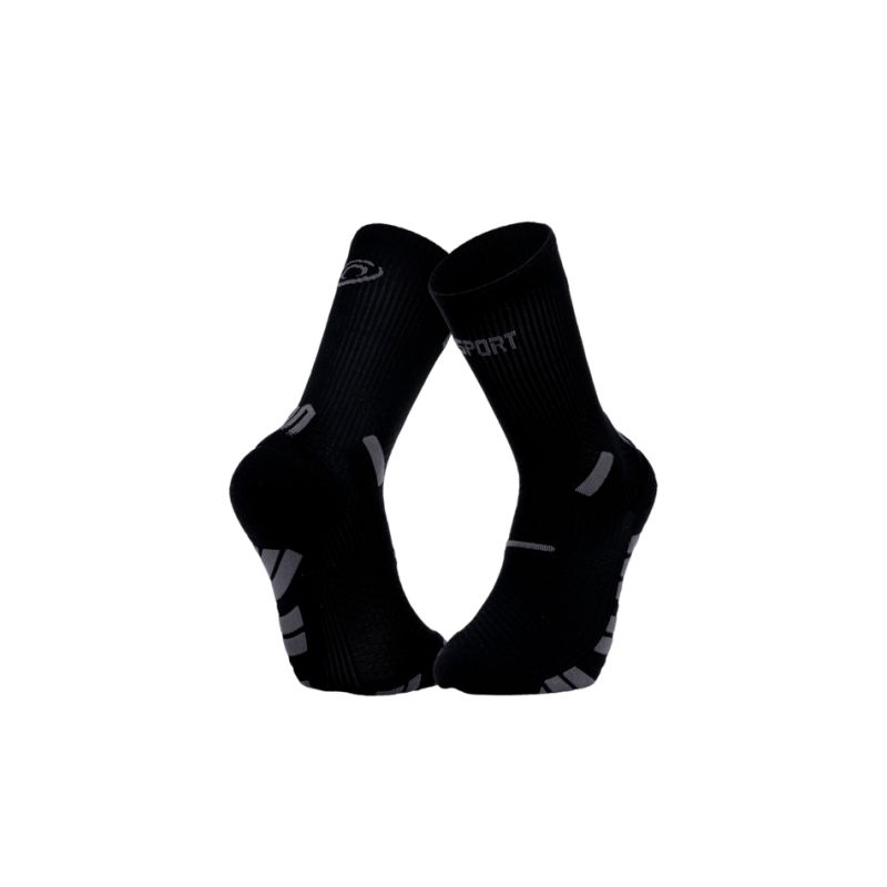 Calze da trail BV sport TRAIL ULTRA.2 "HIGH" (NERO/GRIGIO)
