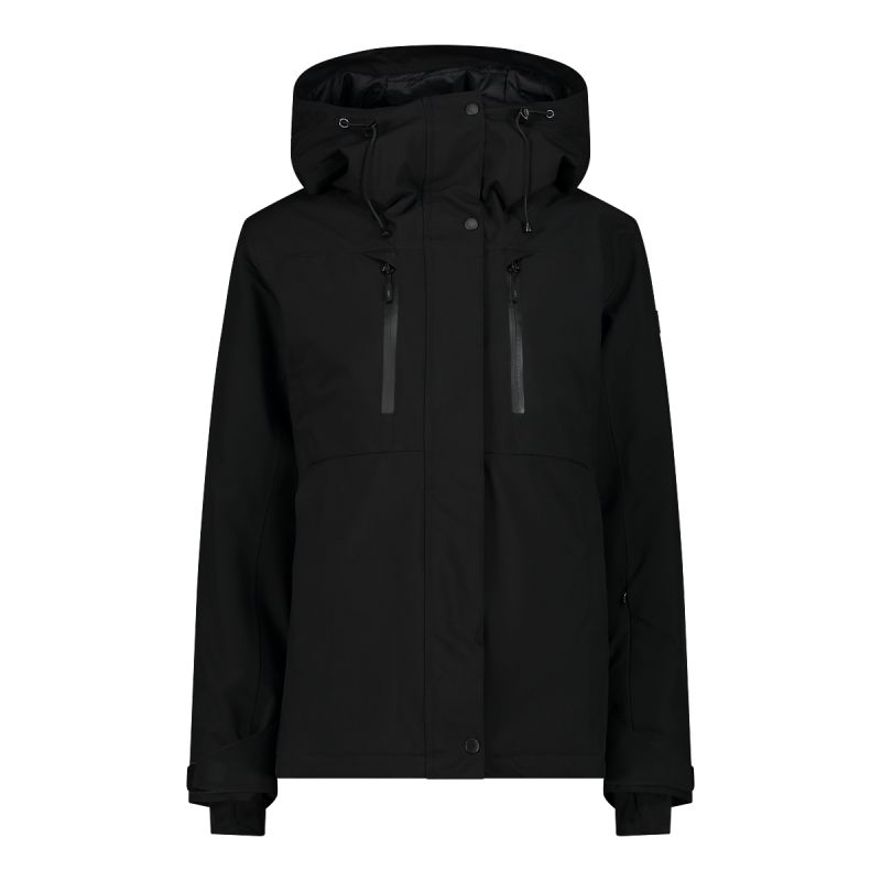 Skijakke CMP JACKET FIX HOOD (NERO) Kvinde