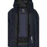 CMP MAN JACKET FIX HOOD (BLACK BLUE)