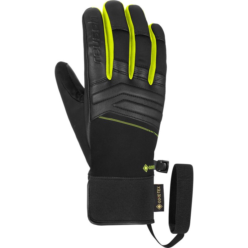 Hiihtohanskat REUSCH Jupiter GORE-TEX (mustat / turvankeltainen) Unisex