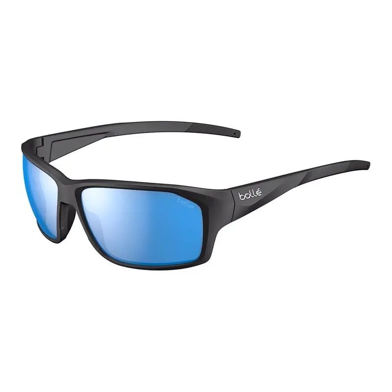 Occhiali da sole BOLLE FENIX (Nero Opaco - Blu Cielo Polarizzato) cat 3