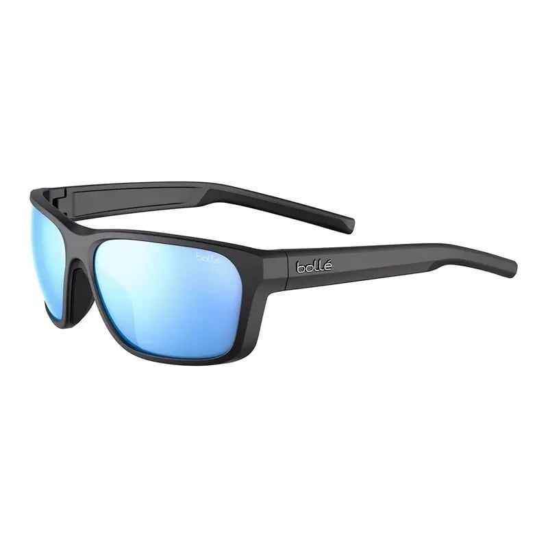 Solbriller BOLLE STRIX (Black Matte - Sky Blue Polarized) kat 3