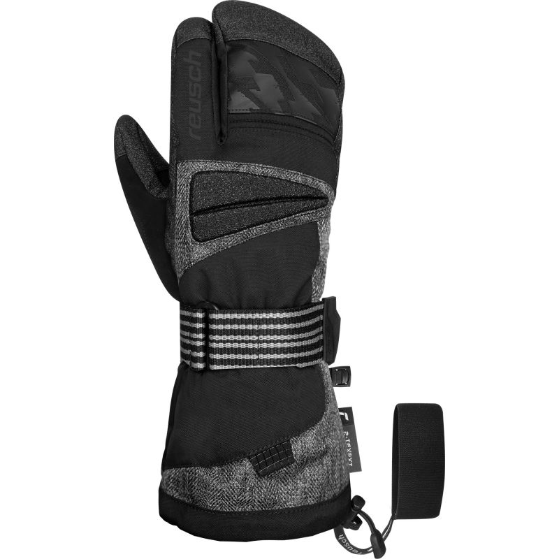 Snøbrettvotter REUSCH Sweeber III R-TEX XT Lobster (svart/grå blanding)