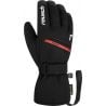 Guantes de esquí REUSCH Morris Gore-tex (negro/blanco/rojo fuego)