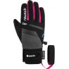 Skihansker REUSCH Travis GORE-TEX (svart / svart melange / rosa glød) Junior