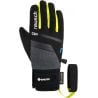 Guantes de esquí REUSCH Travis GORE-TEX (negro / mezcla negro / amarillo de seguridad) Junior