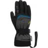Gants de ski Reusch Primus R-TEX XT (black melange / safety yellow / brillant blue)