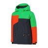 CMP KID JACKET FIX HOOD (ANTRACITE-DEEP MINT-TANGO)