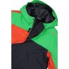 CMP KID JACKET FIX HOOD (ANTRACITE-DEEP MINT-TANGO)