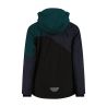 CMP KID JACKET FIX HOOD (NERO-ANTRACITE-ALPINE)