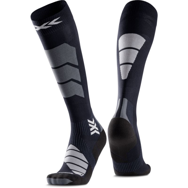X-SOCKS SKI EXPERT OTC kompressionsstrumpor (X BLACK/LIGHT GREY)