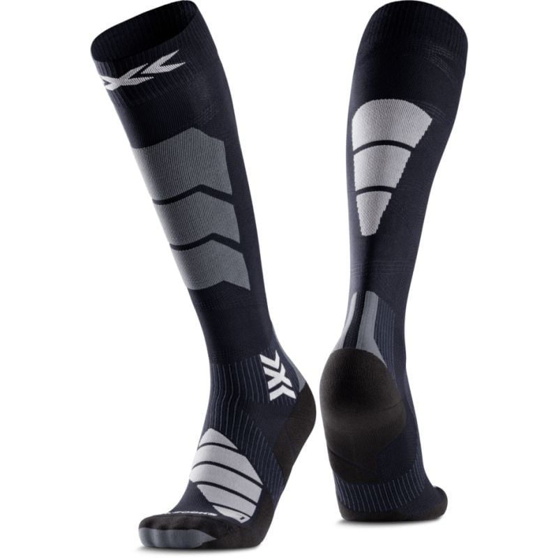 Calcetines de compresión X-SOCKS SKI EXPERT OTC (X NEGRO/GRIS CLARO)