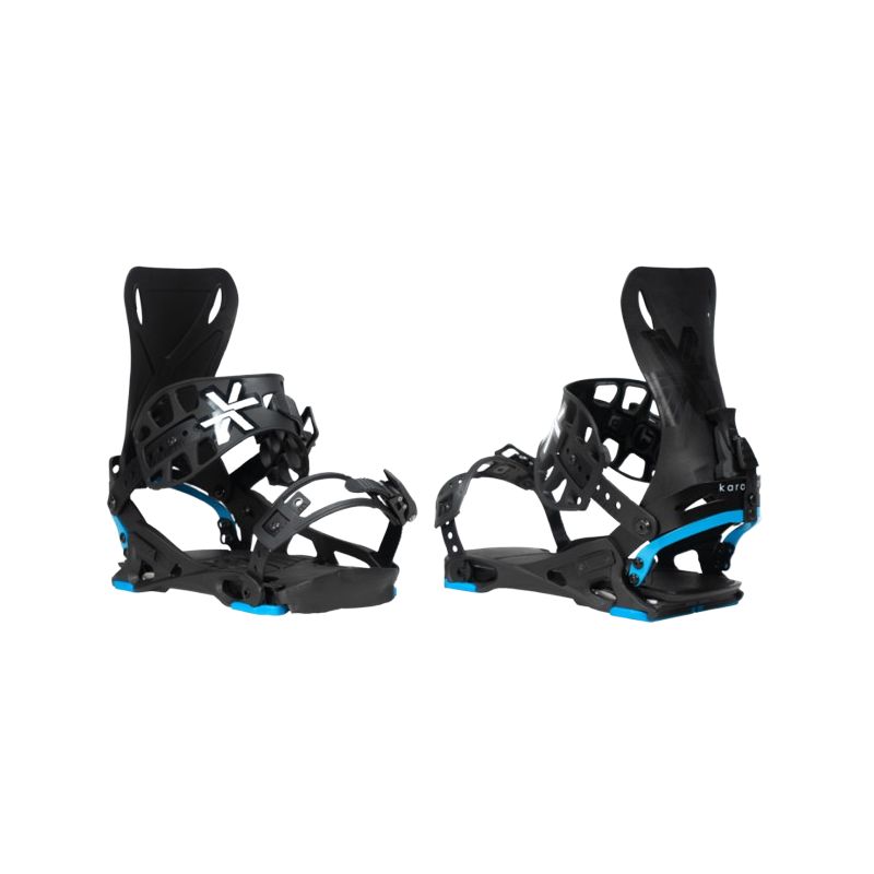 Fijación de Splitboard Karakoram Free Ranger + Quiver Connectors (Negro/Azul)