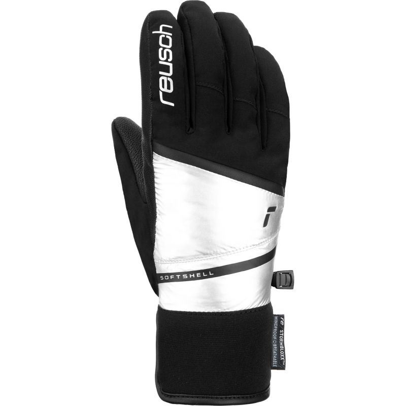 Ski gloves REUSCH Tessa STORMBLOXX (black/shiny silver) Women