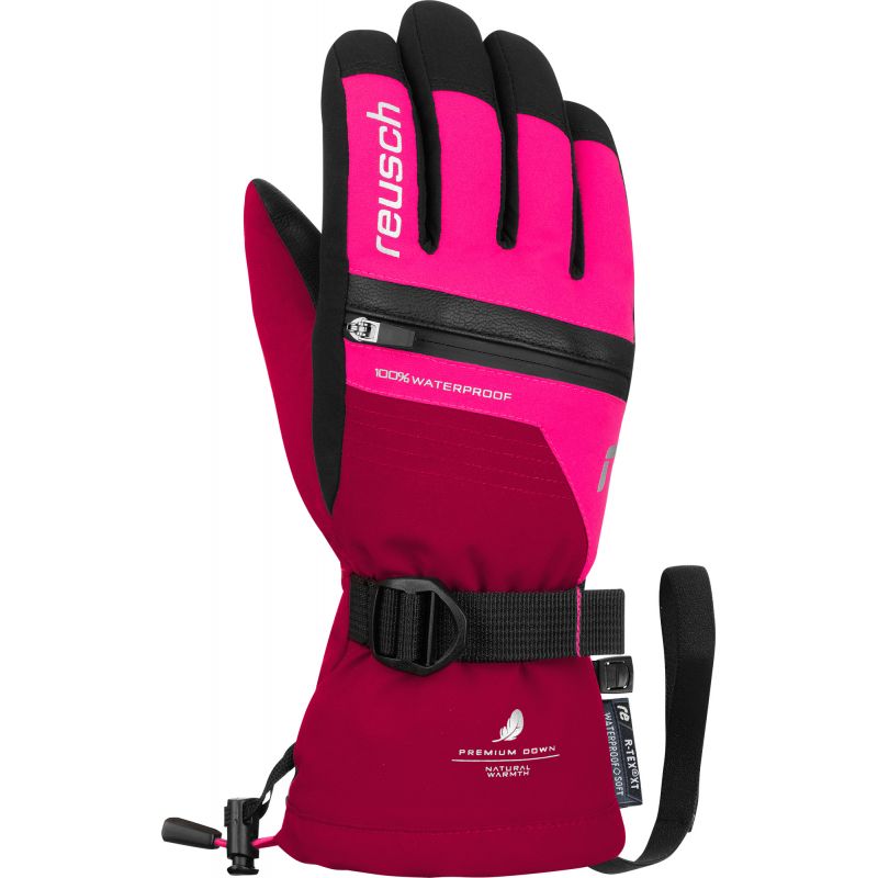 Guantes de esquí REUSCH Lando R-TEX XT Junior (cereza/pink) Junior