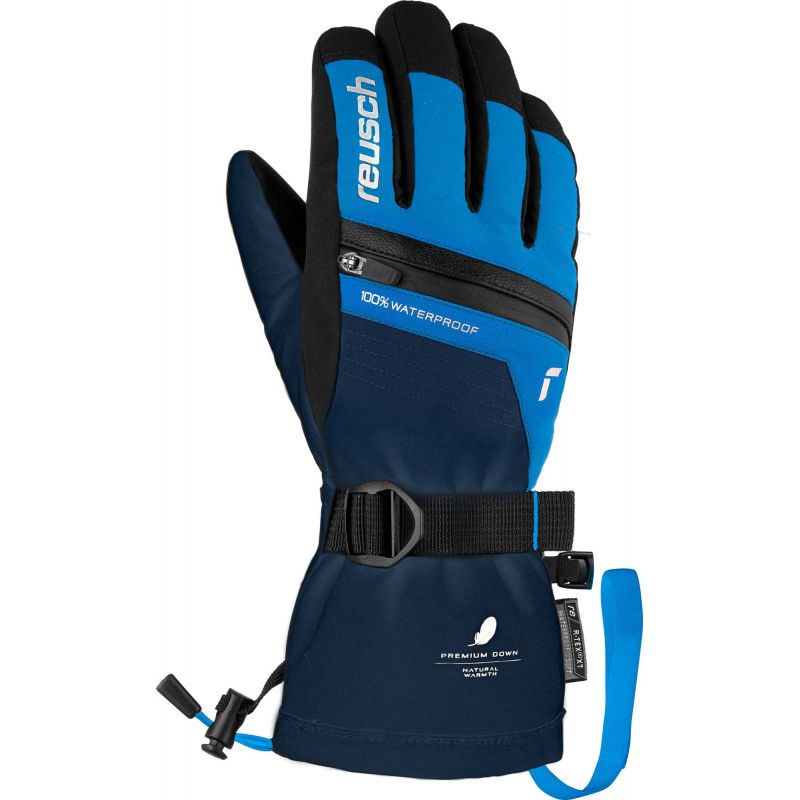 Guantes de esquí REUSCH Lando R-TEX XT Junior (azul vestido/azul brillante) Junior