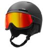 Cébé SKIHELM MET AFNEEMBAAR SCHERM (Zwart | Vario Flash Rood | CAT.13)