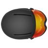Cébé SKIHELM MET AFNEEMBAAR SCHERM (Zwart | Vario Flash Rood | CAT.13)