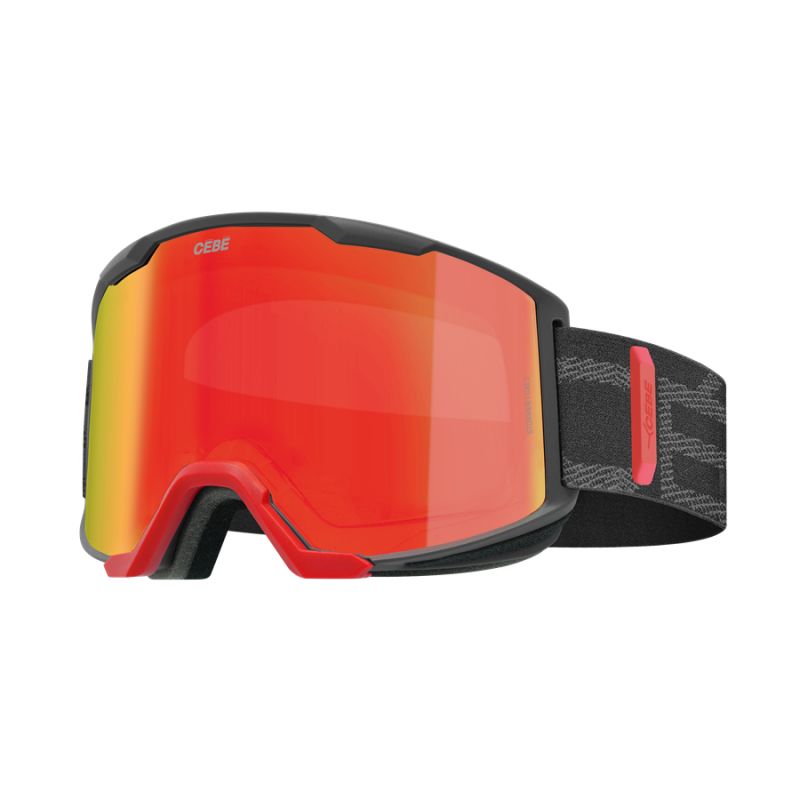 Ski goggles Cébé STORMER (BLACK/RED | BLACK RED FLASH REVO | CAT.3) Unisex
