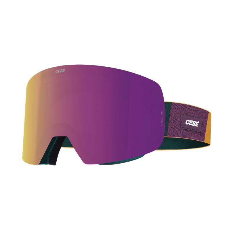 Skibriller Cébé STRICKER2 HERITAGE Størrelse L (FOREST | DARK GREY REVO FLASH PURPLE | CAT.3) Unisex