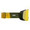Cébé SKI MASKE VOKSEN CYLINDRISK - STØRRELSE L (KAKI GREEN | DARK GREY REVO FLASH GOLD | CAT.3)