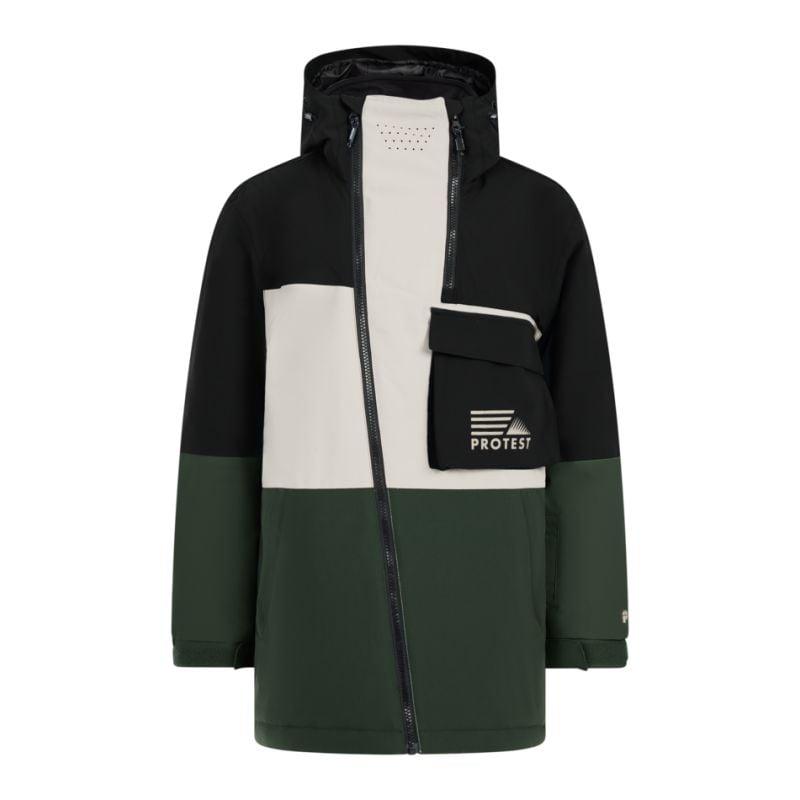 Snowboard jacket Protest Trax JR (Kale green) junior