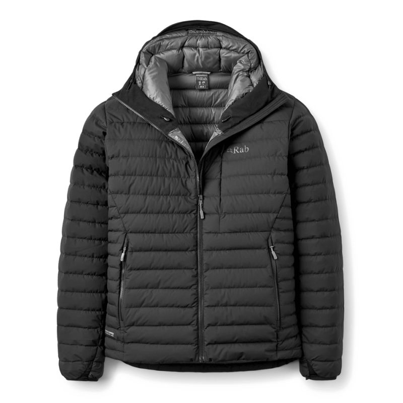 Doudoune RAB Microlight Windstopper Hoody (Black) Homme