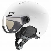 Casque de ski UVEX WANTED VISOR PRO VARIO (WHITE MATT)