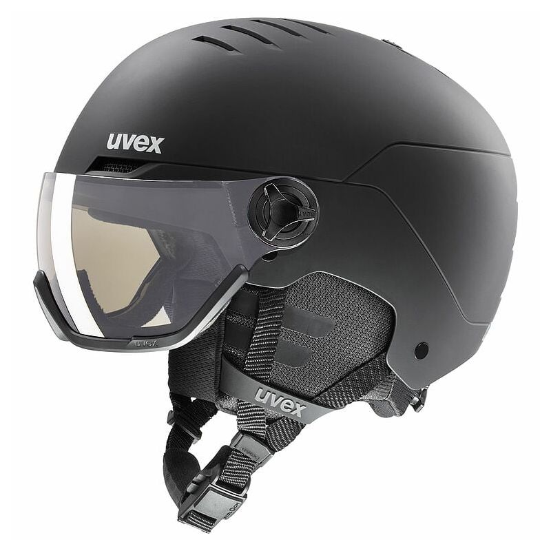 Casco da sci Uvex WANTED VISOR PRO VARIO (BLACK MATT)