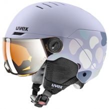 Casque de ski à visière UVEX ROCKET JUNIOR VISOR (COOL LAVENDER - S2 MIRROR SILVER)) Junior
