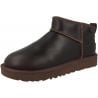 Boots UGG in leather CLASSIC ULTRA MINI LTHR REGEN (IRONWOOD)