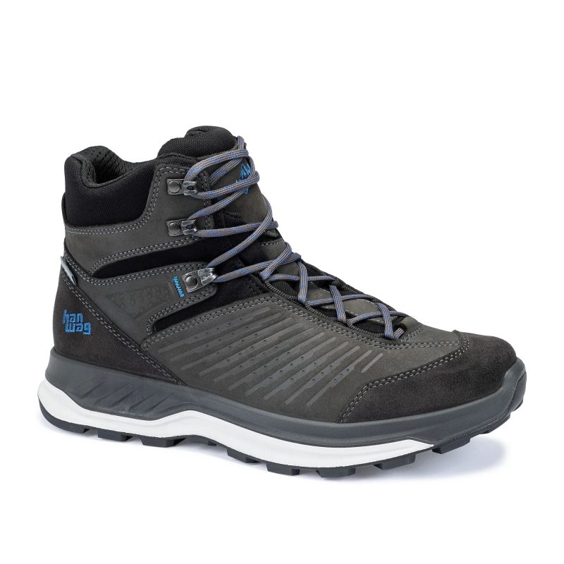 Wandelboots Hanwag Bluestrait Mid ES (Asphalt/Seablue) Heren
