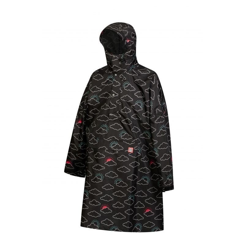 Poncho AFTER ESSENTIALS Regnponcho Cloudy Days (Svart)