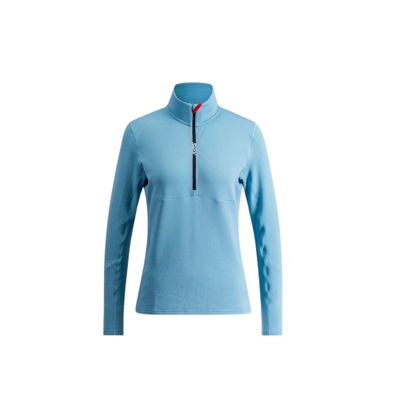 Teknisk topp SWIX Heat Wool LS W (Milky Blue) Dam