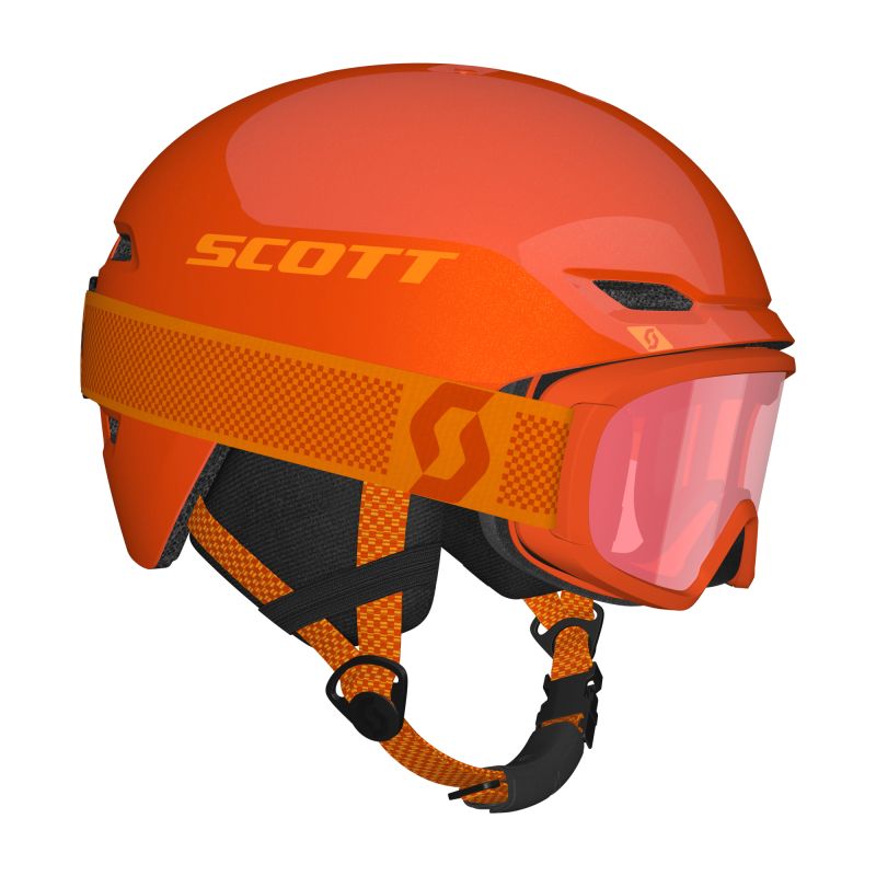 Pack de casco y máscara de esquí Scott Combo Hlmt Keeper 2+Goggle Jr Witty (Naranja) junior