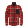 JACK WOLSKIN FELSLICHT CHECK JKT M INTENSE fleecetakki ()
