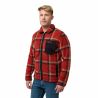 JACK WOLSKIN FELSLICHT CHECK JKT M INTENSE fleecetakki ()
