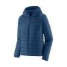 Doudoune PATAGONIA W's Down Sweater Hoody (Clément Blue) Femme 